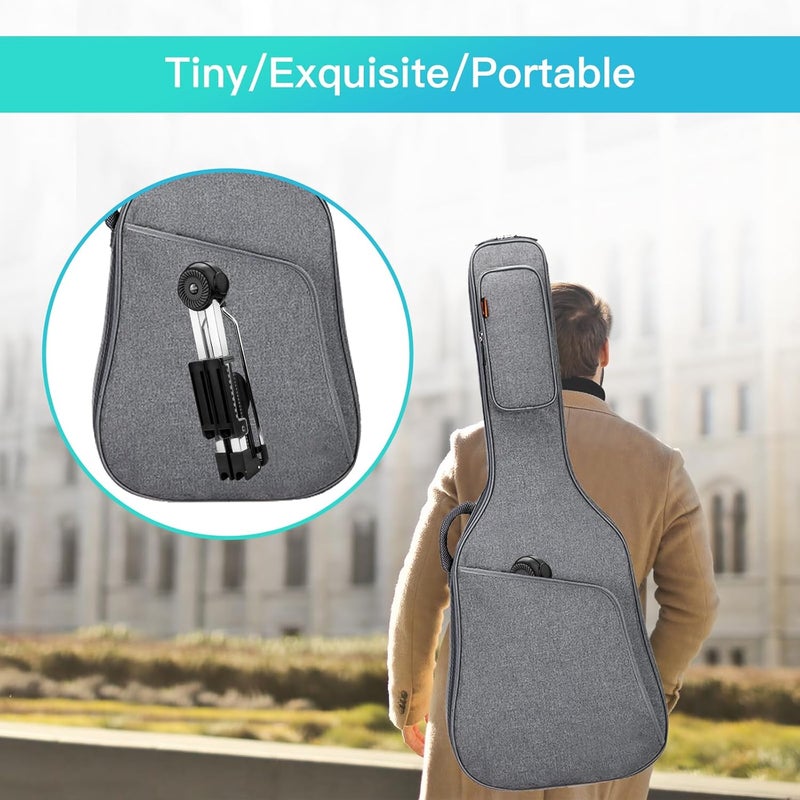 Guitto Guitar Stand - Electric and Acoustic, Floor Standing Holder for Guitars, Bass, Banjo, Cello - Portable, Foldable, and Small A-Frame Design GGS-03 - Image 5